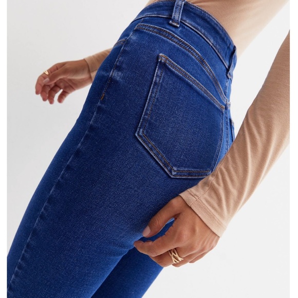 Bright Blue High Waist Hallie Super Skinny Jeans Size 16 - Picture 4 of 7